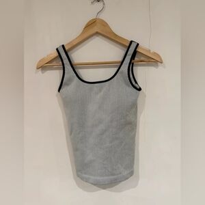 Classic Black and White Striped Women's Tank Top